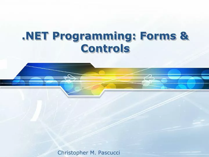 net programming forms controls
