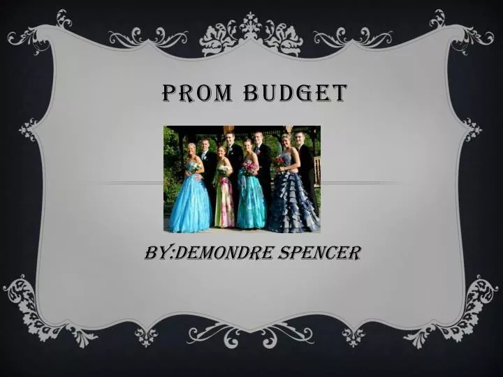 prom budget