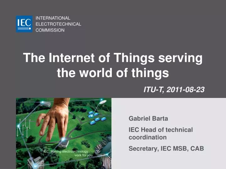 the internet of things serving the world of things