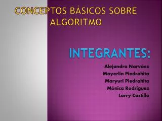 conceptos b sicos sobre algoritmo