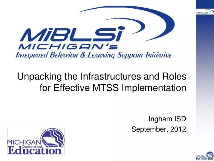 unpacking the infrastructures and roles for effective mtss implementation