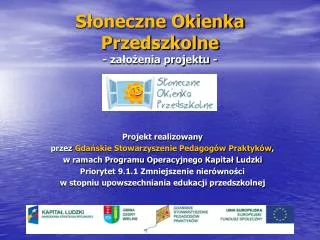 s oneczne okienka przedszkolne za o enia projektu