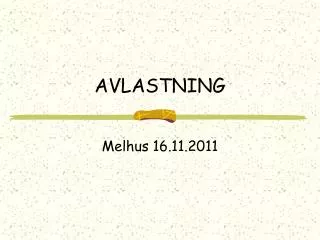 avlastning