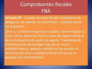 comprobantes fiscales fba