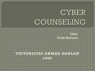 cyber counseling