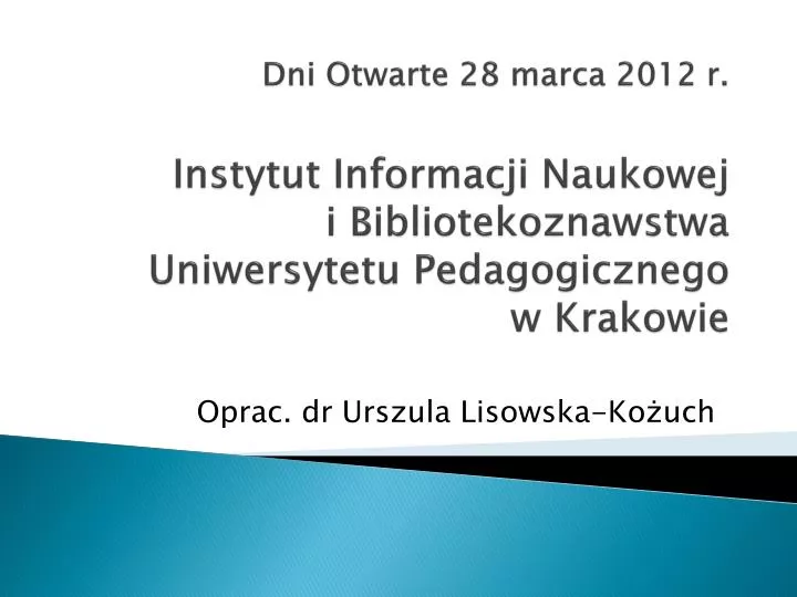 oprac dr urszula lisowska ko uch