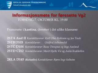 informasjonsm te for f resette vg2