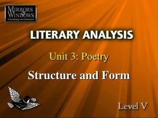 Unit 3: Poetry