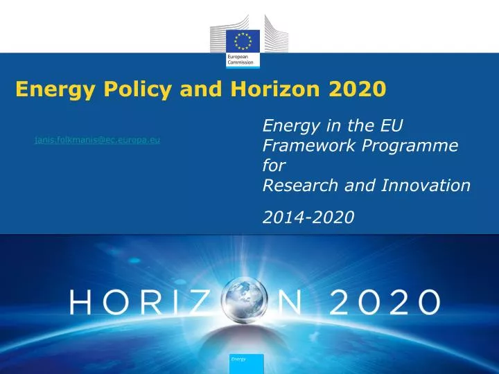 energy policy and horizon 2020