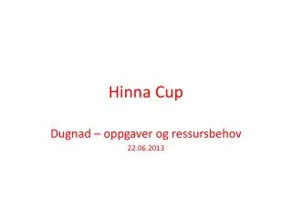 hinna cup