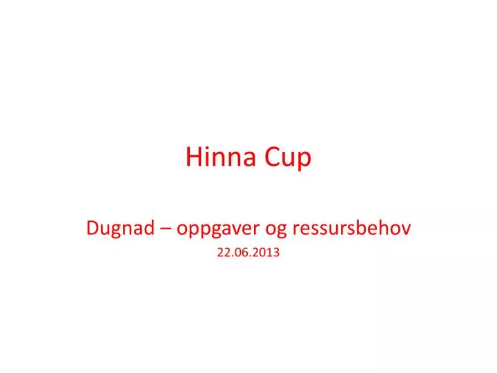 hinna cup