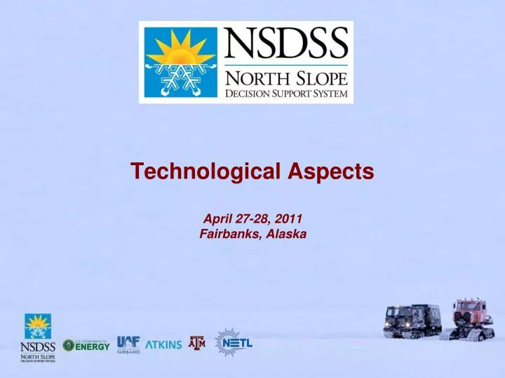 technological aspects april 27 28 2011 fairbanks alaska