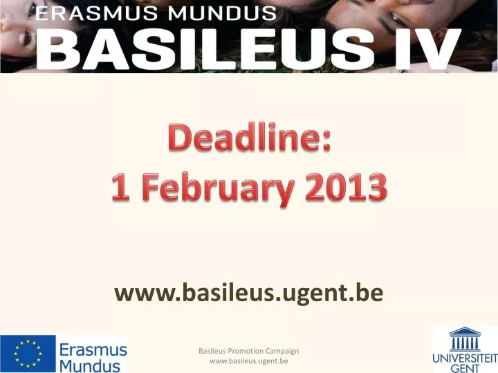 deadline 1 february 2013