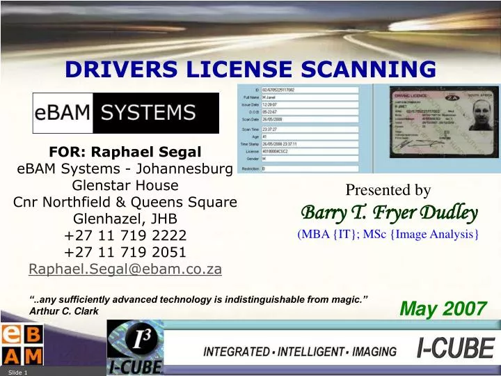 drivers license scanning