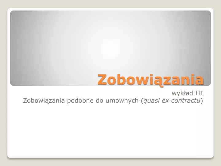 zobowi zania