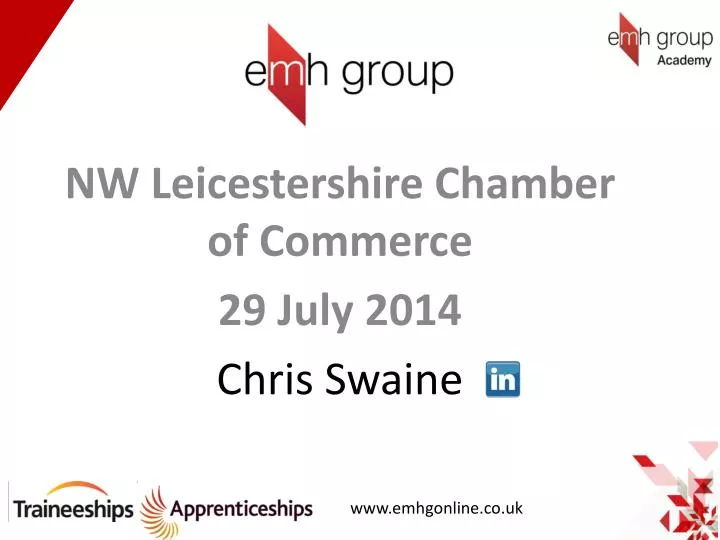 nw leicestershire chamber of commerce 29 july 2014 chris swaine