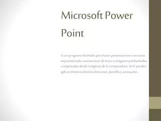 microsoft power point