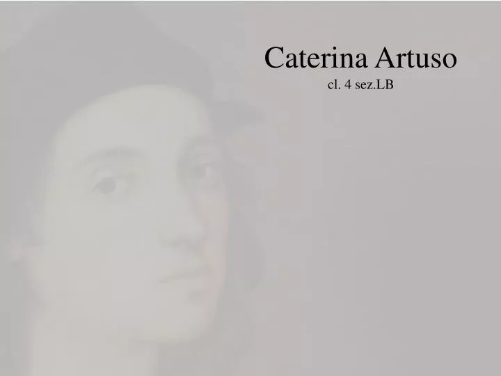 caterina artuso cl 4 sez lb