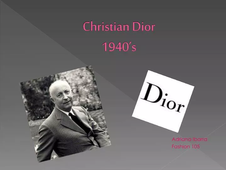 christian dior 1940 s