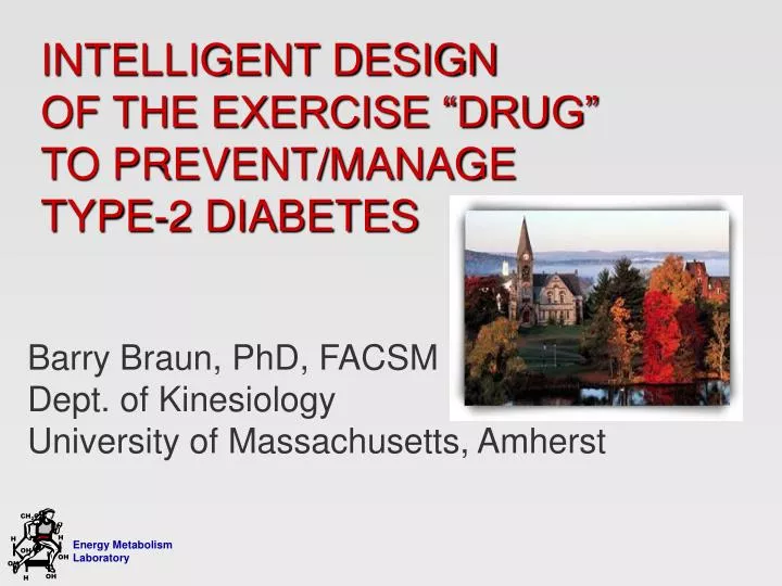 intelligent design of the exercise drug to prevent manage type 2 diabetes