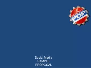 Summit Medical Group Social Media SAMPLE PROPOSAL