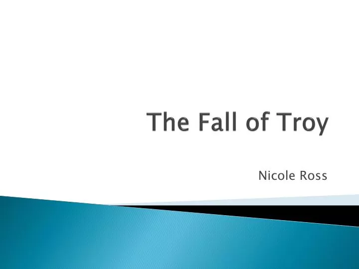 the fall of troy