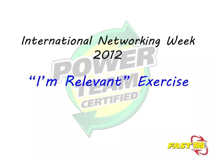 international networking week 2012