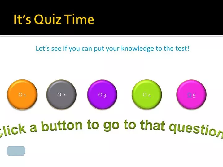 it s quiz time