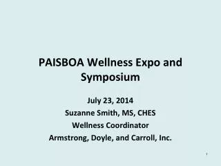 PAISBOA Wellness Expo and Symposium