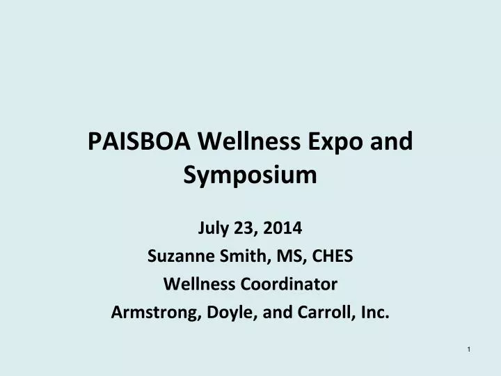 paisboa wellness expo and symposium