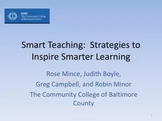 Smart Teaching: Strategies to Inspire Smarter Learning