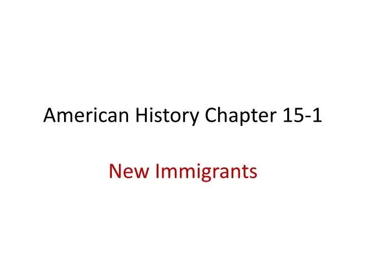 american history chapter 15 1