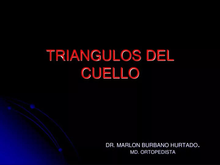 triangulos del cuello