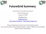 FutureGrid: Advancing Cloud & Grid Computing Research - slide 1