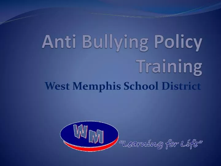 anti bullying policy training