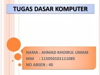 tugas dasar komputer