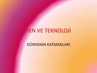 fen ve teknoloj