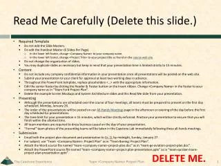 Read Me Carefully (Delete this slide.)