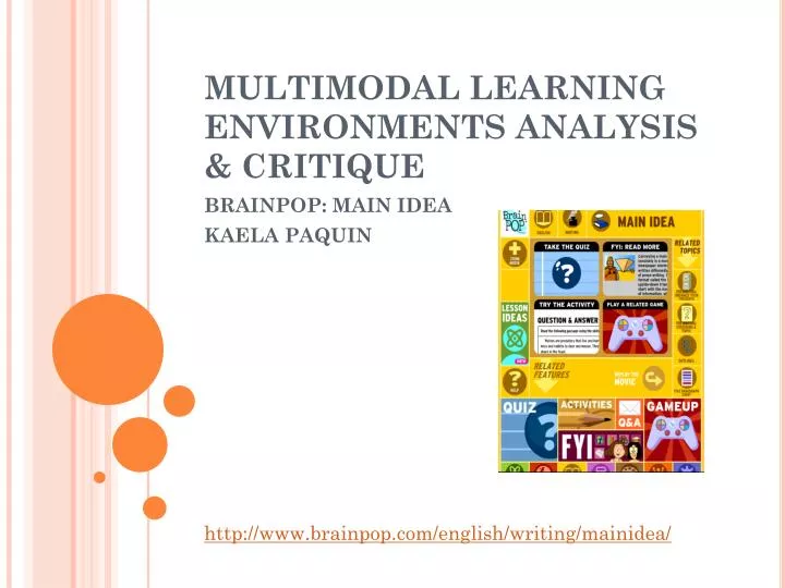 multimodal learning environments analysis critique
