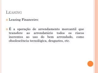 leasing