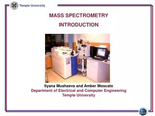 MASS SPECTROMETRY INTRODUCTION
