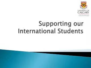 Supporting our International Students