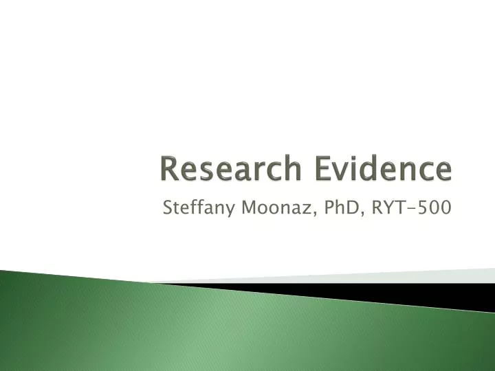 research evidence