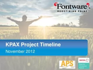 KPAX Project Timeline
