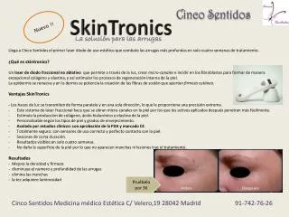 cinco sentidos medicina m dico est tica c velero 19 28042 madrid 91 742 76 26