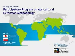 Training the Trainers Participatory Program on Agricultural Extension Methodology