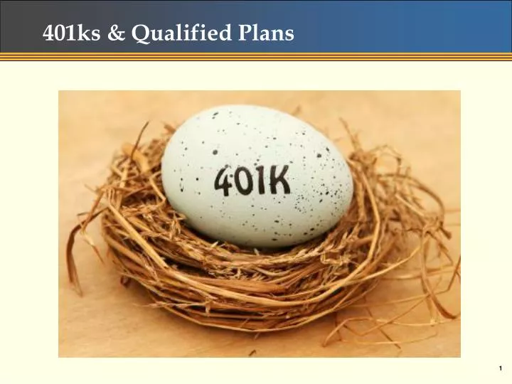 401ks qualified plans