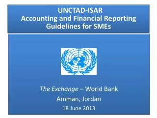UNCTAD-ISAR Accounting and Financial Reporting Guidelines for SMEs