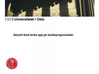 aktuelt feed lenka opp p studieprogramsider
