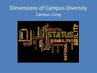 Dimensions of Campus Diversity